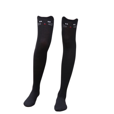 

Cute Socks Cat Gift Cartoon Goods Stockings Fashion High Length Elastic