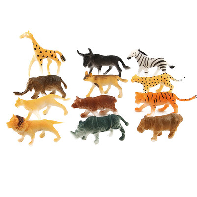 

12pcs Artificial Wild Life Forest Figure Toy Set Plastic Play Toys Model Kit Children Holiday Gift