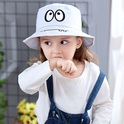 

Cute Cartoon Bunny Summer Kids BoyS Girls Hats Cotton Accessories Reversible Sun Hat UV Protection Caps 3-7Y new