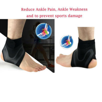 

US Adjustable Ankle Foot Compression Support Sport Sprain Sleeve Black