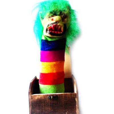 

Halloween Day Spoof Scary Wooden Box Horror Trick Electric Voice Gag Gift Prank Party Props Education Kids Toys April Fool Day