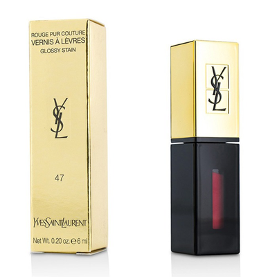 

YVES SAINT LAURENT - Rouge Pur Couture Vernis a Levres Glossy Stain - 47 Carmin Tag 6ml02oz