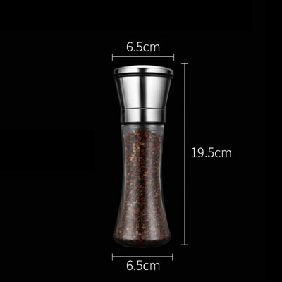 

Household Kitchen Supplies Kitchenware Stainless Steel Manual Salt And Pepper Shakers Herb Mill Pepper Grinder Ceramic Mill