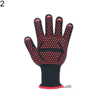 

1Pc Heat Resistant BBQ Oven Gloves Anti-scald Pot Holder Kitchen Cooking Tool
