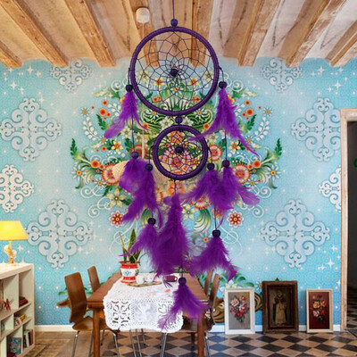 

Toponeto Handmade Dream Catcher Feathers Decoration For Car Wall Hanging Room Home Decor