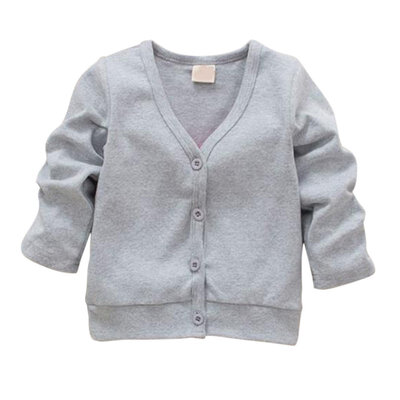 

0-3Y Baby Kid Clothing V-neck Cardigan Thick Cotton Jacket Coat