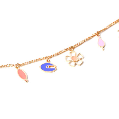 

Bracelets Women Plum Blossom Fish Hooks Symbols Pendant Bracelet For Girls Hand Made Chains Jewelry
