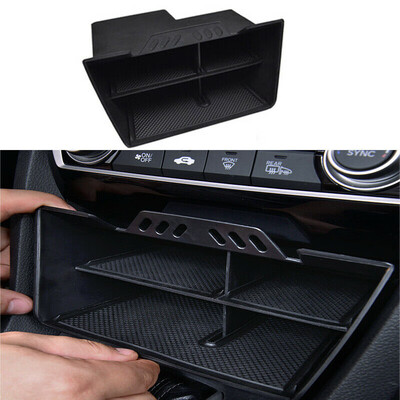 

Black Car Central Multifunction Storage Box Holder Fit For Honda Civic 2016-2018