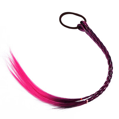 

New Girl Princess Wig Hair Circle Fashion Hair Ring Child Modeling Baby Girl Colorful Elastic Hair Bands