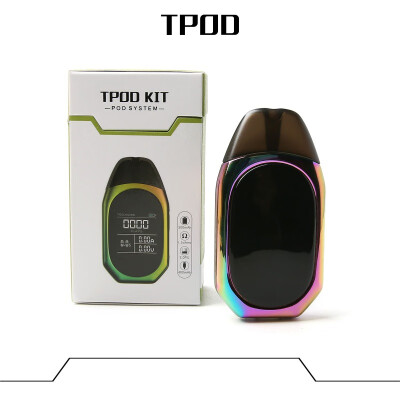 

5 Colors Fashion Ultra-thin Mini Teslacigs TPOD kit Metal Body Vape 500mAh USB Charging Air switch Electronic Cigarette Kit