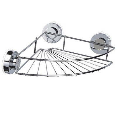 

〖Follure〗Corner Shelf Shower Basket Stainless Steel Bathroom Shelf Shower Shampoo Holder