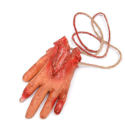 

1 Pcs Lifelike Broken Finger Hand Foot Blood Horror Halloween Decoration Severed Limbs Hand Scary Dead Broken Hand Hanging Props