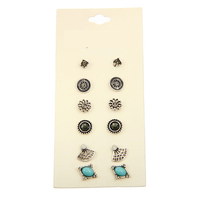 

Hot Personality Ball Super Cute Best Sets Round Crystal Round Square Ball Square Simple Gifts Earrings Earring Sets