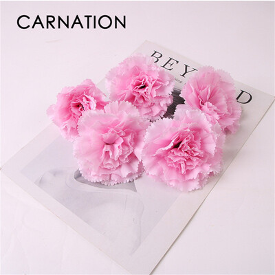 

Gobestart Artificial Fake Carnations Silk Flower Bridal Hydrangea Home Mothers Day 6pcs