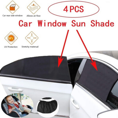 

2PCS Car Window Cover Sunshade Sun Shade Curtain UV Protection Shield Pair Visor Mesh Solar Mosquito Dust Protection Car-covers