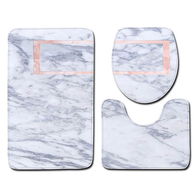 

Gobestart 3pcs Non-Slip Bath Mat Bathroom Kitchen Carpet Doormats Decor