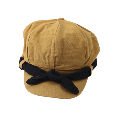 

Casual Fashion Baby Cute Bow-knot Hats Kids Toddler Octagonal Caps Childrens Retro Berets