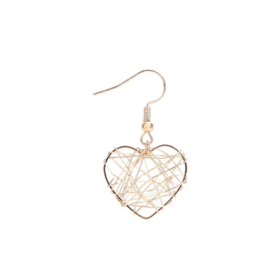 

Hollow Heart Earrings for Women Charming Metal Gold Color Earrings Simple Design Jewelry Wedding Earrings For Female