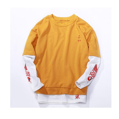 

Hip-hop personality Chinese style sweater GAI Ye with the long-sleeved retro embroidery national tide clothes couple tide