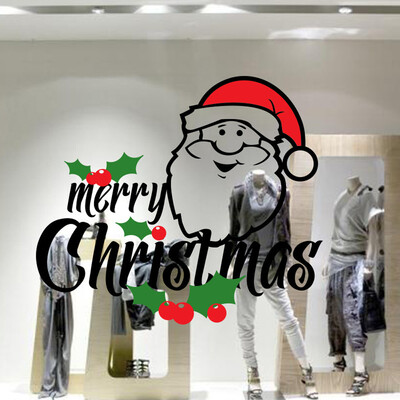 

Tailored Merry Christmas Background Wall Decoration Removable Wall Stickers