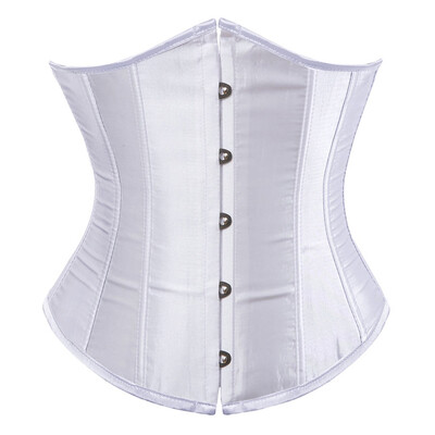

Lace-up Boned Plus Size Satin Corset