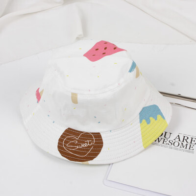 

2019 New Autumn Baby Boys Girls Toddler Cartoon Cactus Print Bucket Hats Caps Reversible Sun Headwear
