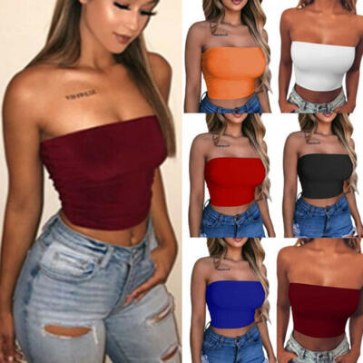 

Women Casual Solid Tank Tops Vest Blouse Sexy Sleeveless Crop Top Shirt Cami Top