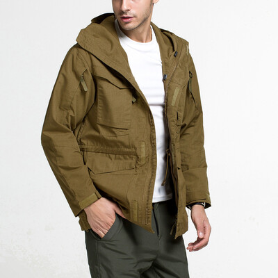 

Gobestart Mens Windproof Warm Outdoor Coat Hooded Jacket Sports Uniform Velvet Overalls