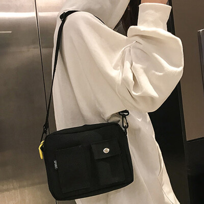 

bags for women 2019 Fashionable Cool Small Shoulder Bag Concise Simple Durable Canvas Crossbody Bag