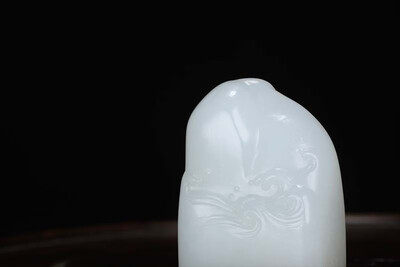 

WANYANSHAOHUA Xinjiang Hetian seed material sheep fat white jade seal pendant 16960-18335