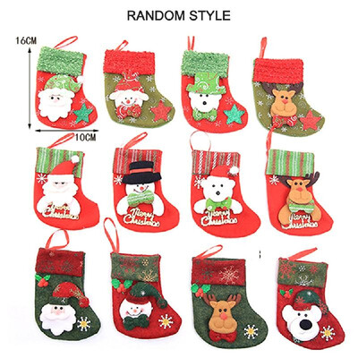 

Christmas Stockings Christmas Socks Gift Bag Christmas Tree Decoration Santa Claus Snowman