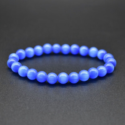 

9 Colors 8Mm Opal Bracelets Natural Stone Cat Eye Beads Bracelets For Unisex Women Men Charm Jewelry Gifts