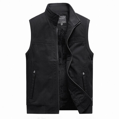 

Toponeto Mens Fashion New Style Casual Furring And Thickening Vest Fashion Warm Vest