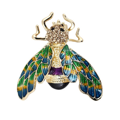

1pc Elegant Beautiful Delicate Insect Colorful Bee Fashion Clothes Brooch Pins