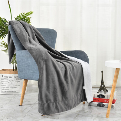 

Gobestart Sherpa Lambskin Blanket Thick Double-layer Flannel Blanket 60x80Inch