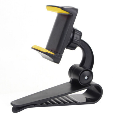 

Universal Car Phone Holder Stable Firm Sun Visor Shield Air Vent Clip Phone Bracket Practical Phone Accessories