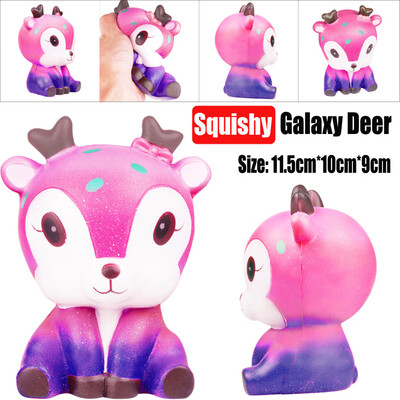 

〖Follure〗115cm Galaxy Deer Cream Scented Slow Rising Squeeze Strap Kids Toy Gift