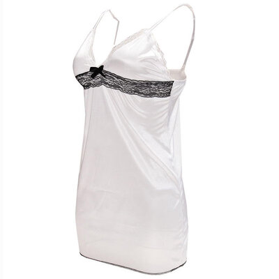 

Sexy Ladies Lace Sleepwear Sleepdress Deep V Lingerie Babydoll Nightdress Nightgown New