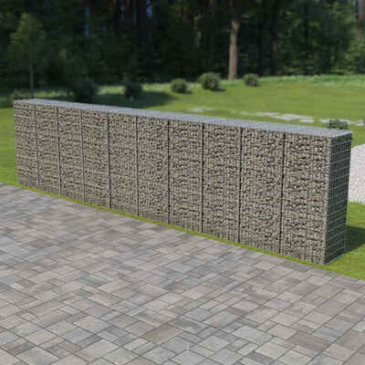 

Gabion Wall with Covers Galvanized Steel 236"x197"x59