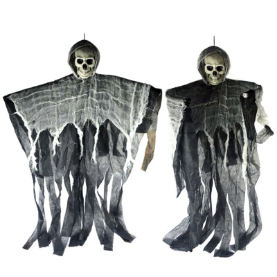 

100 Cm Halloween Hanging Ghost Haunted House Hanging Grim Reaper Horror Props Home Door Bar Club Halloween Decorations