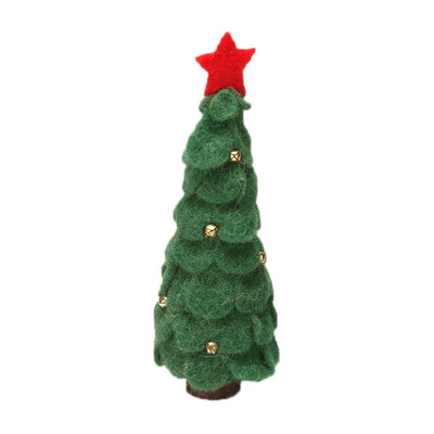 

Tailored Table Decoration Christmas Tree Shape Wool Wooden Tree ornaments Childrens Gift