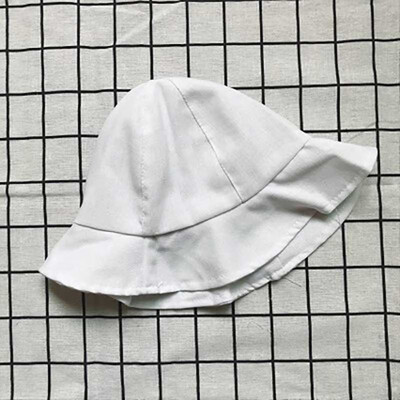

Spring Baby Boys Girls Toddler Solid Print Bucket Hats Caps Reversible Sun Headwears