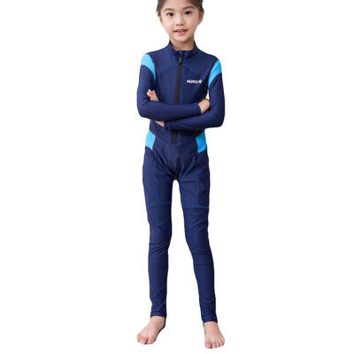 

One Piece Children Wetsuits Rash Guards Kids Swim Diving Sportswear Suits Girl Boy Uv Protection Full Body Long Sleeve Swimsuit