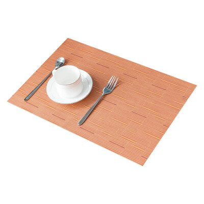 

Non-Slip PVC Waterproof Insulation Table Mat For Dining Table Multicolored Heat-Resistant Placemats For Home Restaurant