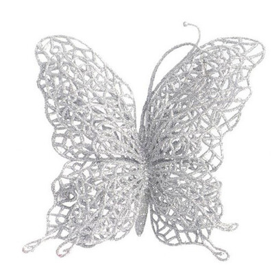 

6pcsset Christmas Tree Decoration For Home Butterfly Decorations Christmas Tree Ornaments Wedding Party Decorations