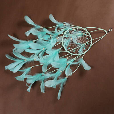 

Handmade Indian Hanging Feather Lantern Dreamcatcher Wind Chimes Pendant Dream Catcher Wedding Car Home Decor