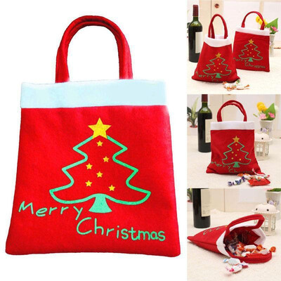 

Christmas Gift Bags Candy Sweet Treat Bags Portable Christmas Handbag for Party Home Decoration