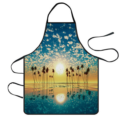 

Toponeto Home Women Waterproof Cute Cartoon Kitchen Restaurant Cooking Bib Apron Aprons