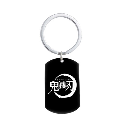 

CAR-TOBBY Anime Keychain Cartoon Figure Stainless Steel Pendant Backpack Key Ring