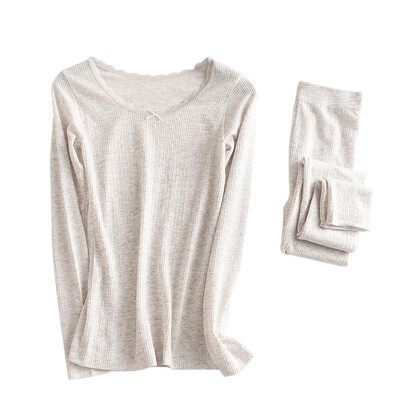 

Cotton Long Johns Women For Winter Sexy Women Thermal Underwear Suit Women Body Slim Ladies Intimate Sets Female Pajamas Warm
